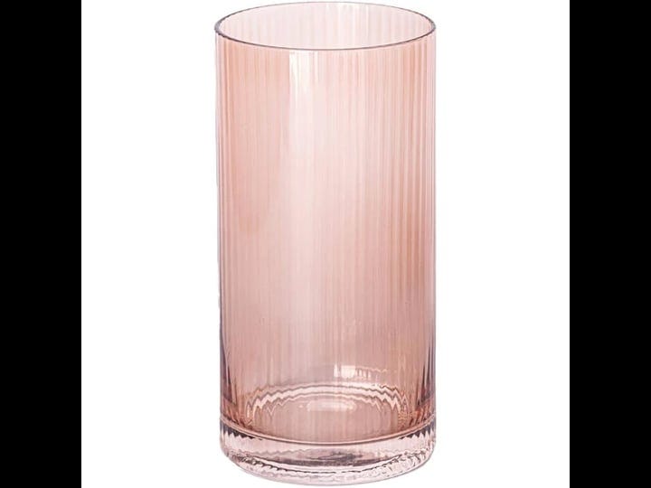 mary-square-47875-ribbed-rose-20-ounce-glass-drinking-cup-glass-1