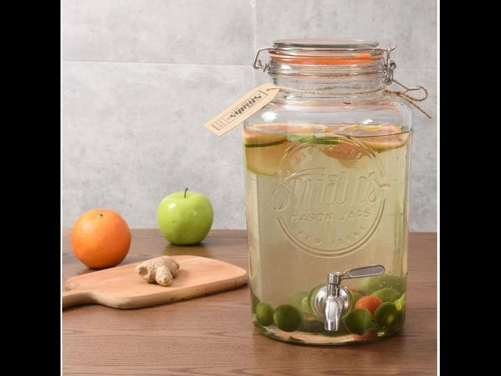 smiths-mason-jars-5-litre-drinks-dispenser-with-steel-spigot-no-block-wire-mesh-1