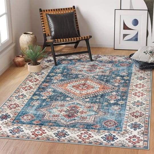 rugland-6x9-rug-stain-resistant-washable-rug-anti-slip-backing-rugs-for-living-room-boho-vintage-tri-1