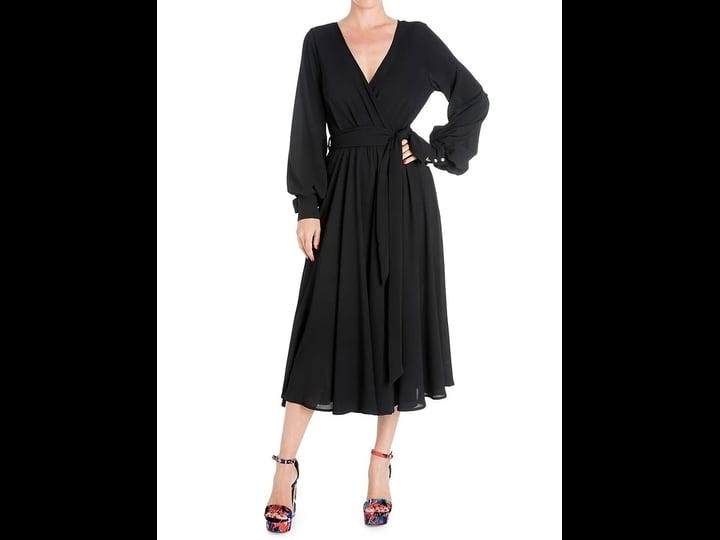 meghan-la-womens-venus-belted-wrap-midi-dress-black-size-xxxl-1