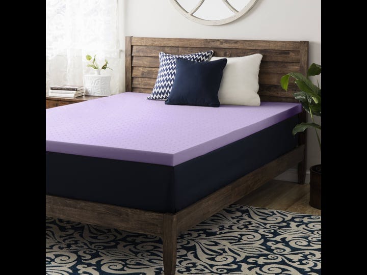 queen-size-mattress-topper-2-inch-lavender-purple-memory-foam-crown-comfort-queen-1