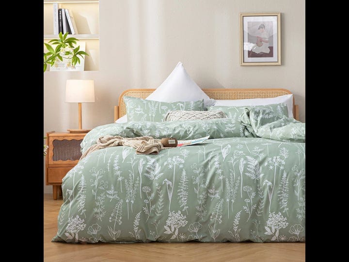 janzaa-queen-comforter-set-sage-green-comforter3-pcs-bedding-sets-floral-1