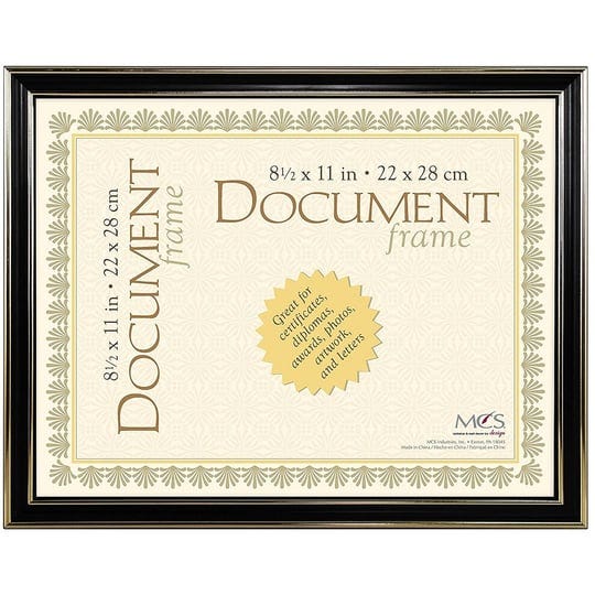 mcs-economy-document-frame-8-5x11-black-w-gold-1