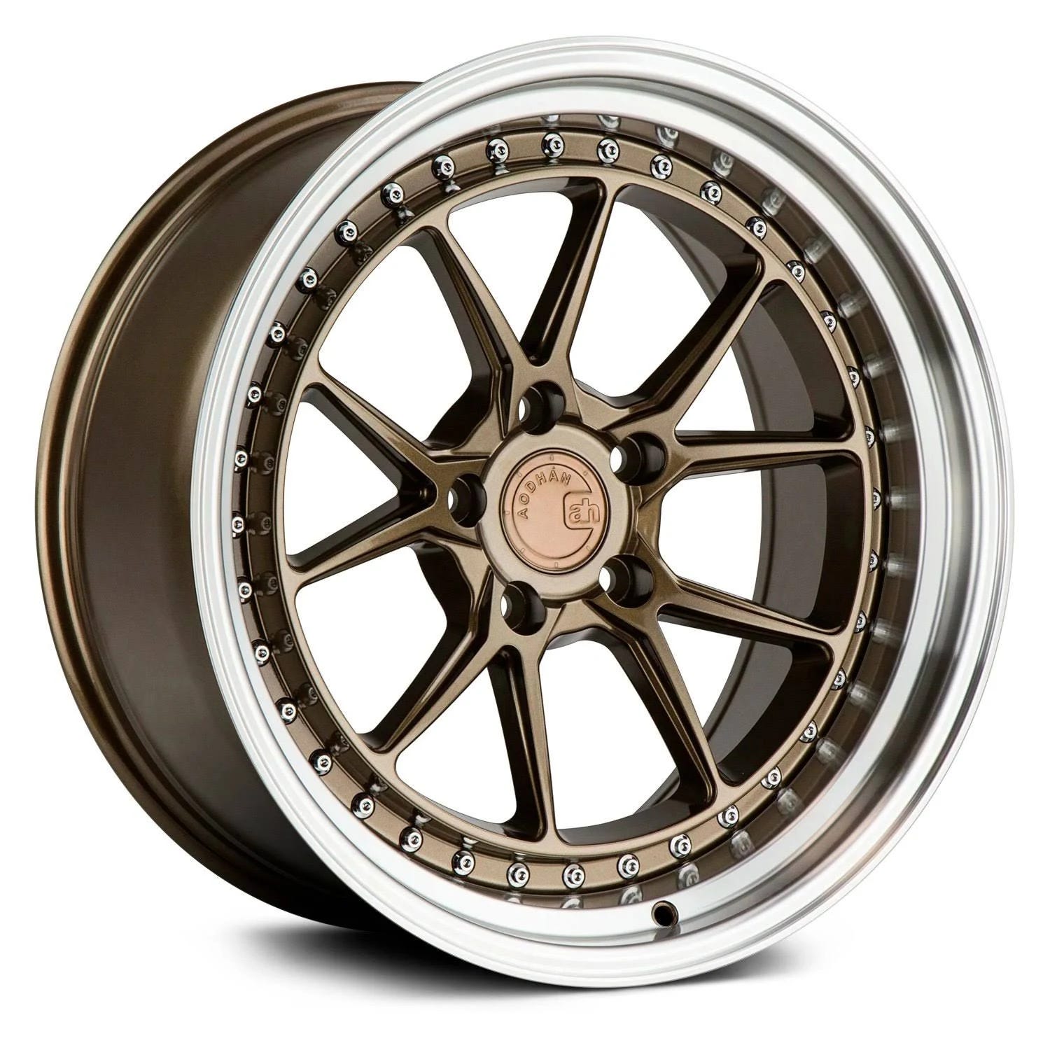 Aodhan DS08 Bronze Alloy Wheels with Machined Lip | Image