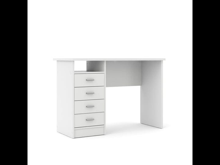 tvilum-desk-with-4-drawers-white-1