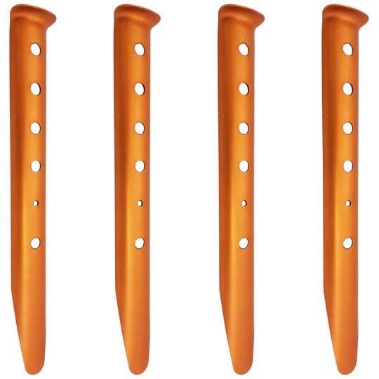 set-of-4-orange-aluminum-tent-stakes-for-camping-in-snow-and-sand-1