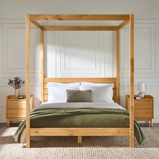 walker-edison-minimalist-slatted-wood-queen-canopy-bedframe-natural-pine-1