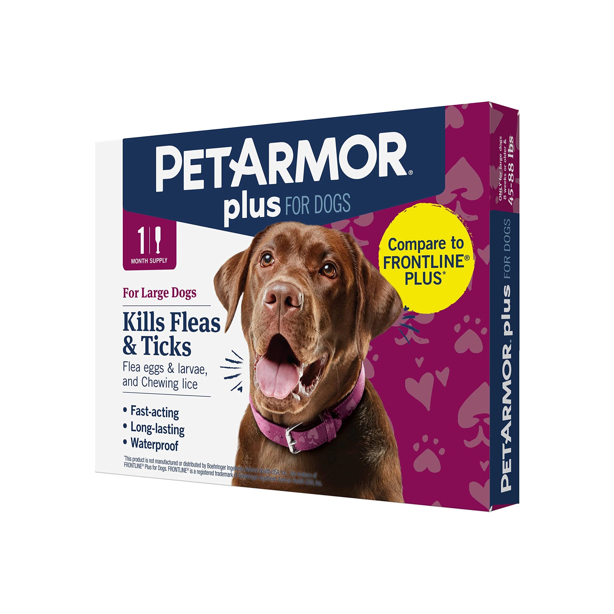 Reliable Protection: Flea & Tick Powder for Large Dogs (45-88 lbs) | Image