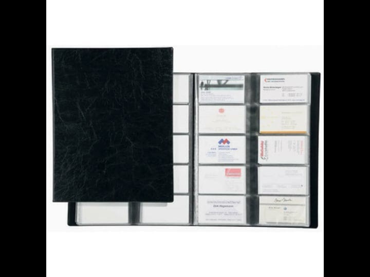 durable-visifix-192-business-card-album-black-1
