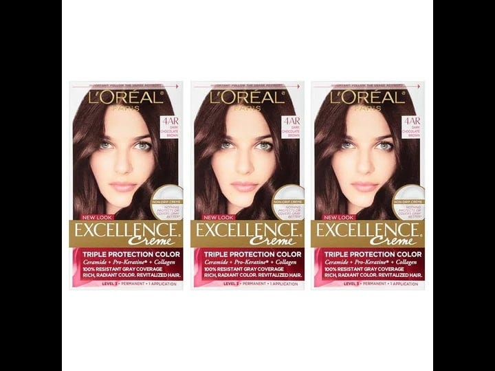 loreal-paris-excellence-creme-permanent-hair-color-4ar-dark-chocolate-brown-pack-of-4
