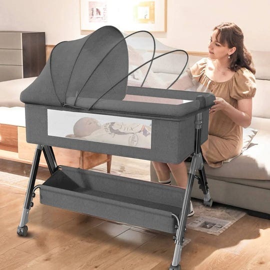 baby-bassinet-hdj-bedside-sleeper-bassinet-with-storage-basket-for-infant-bedside-crib-for-0-6-month-1