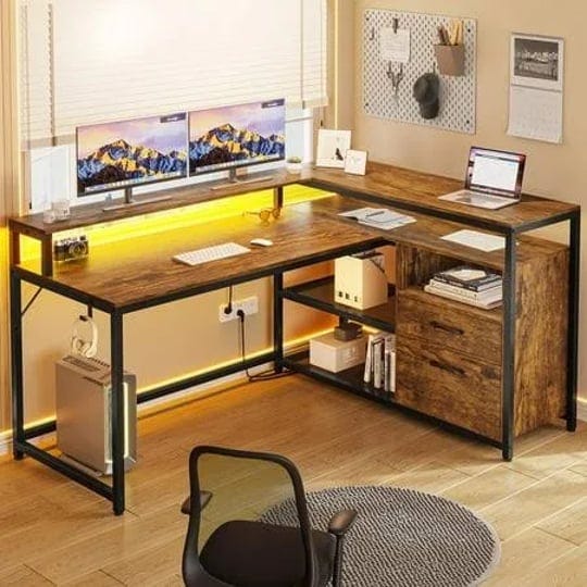 brown-l-shaped-cpomputer-desk-with-led-lights-and-printer-storage-shelves55-inch-home-office-desk-wi-1