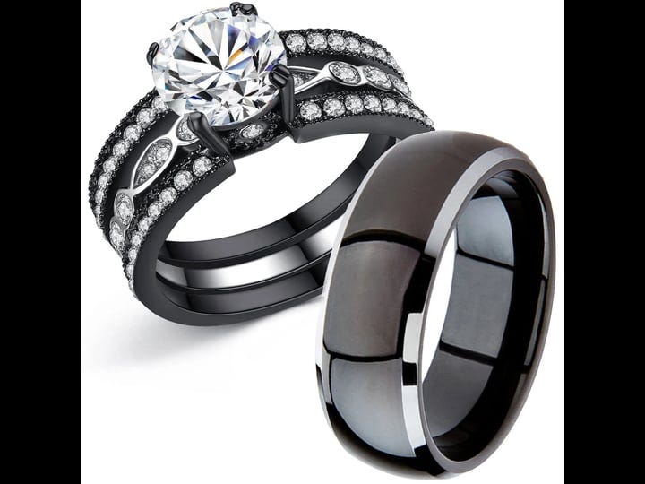 mabella-couple-rings-black-mens-titanium-matching-band-women-cz-stainless-steel-engagement-wedding-s-1
