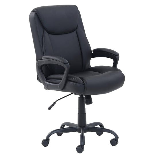 amazon-basics-classic-puresoft-pu-padded-mid-back-office-computer-desk-chair-with-armrest-black-1