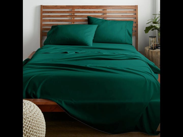 american-home-collection-4-piece-solid-color-sheet-set-king-forest-green-1