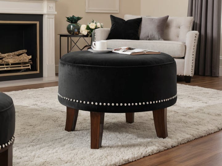 Black-Round-Ottomans-Poufs-2