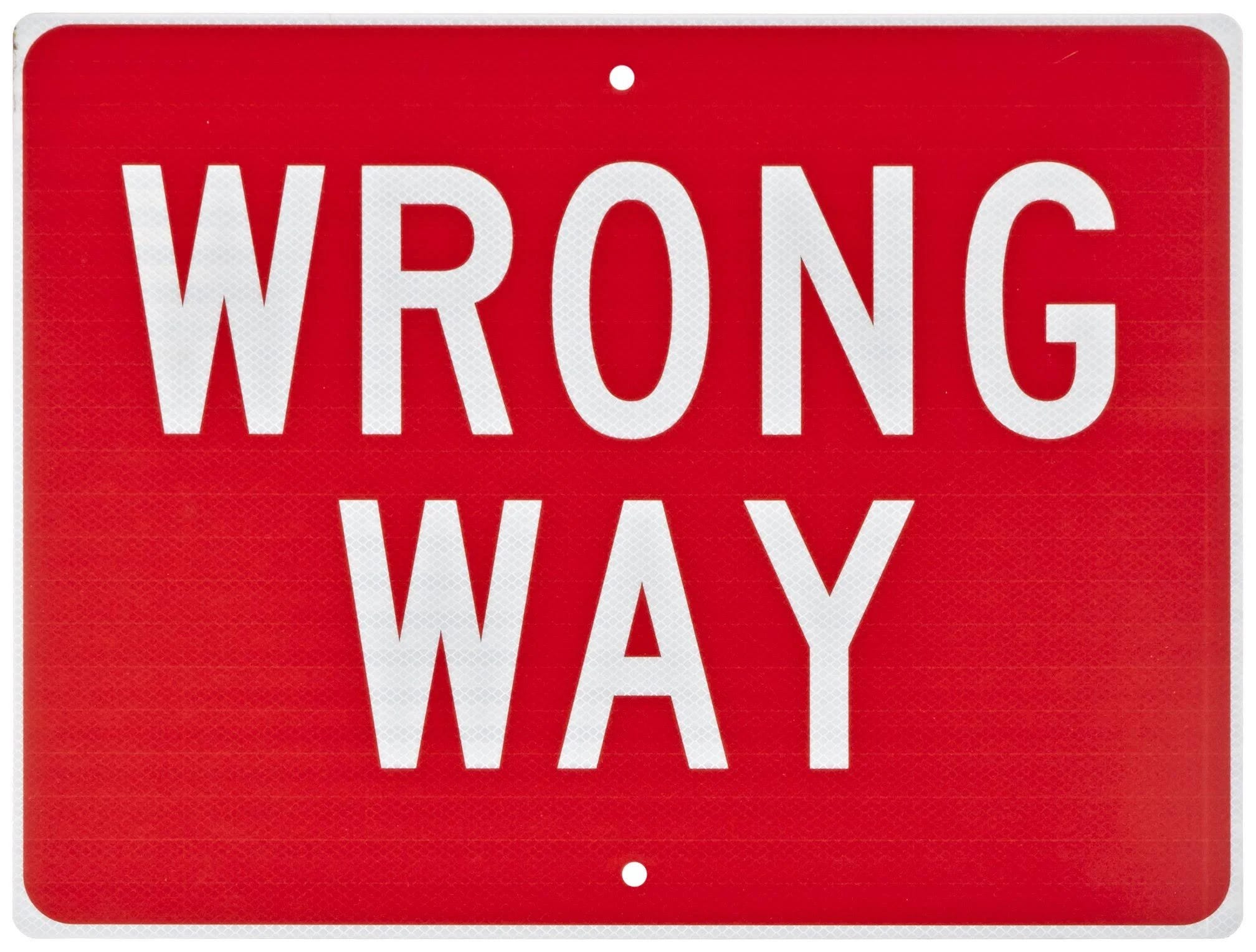 Wrong Way Directional Sign - Keep Traffic Safe | Image
