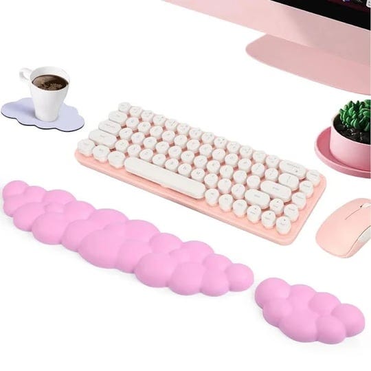 cloud-keyboard-wrist-restcloud-mouse-pad-with-cup-coaster-3-pcs-pink-wrist-rest-keyboard-pad-kit-clo-1