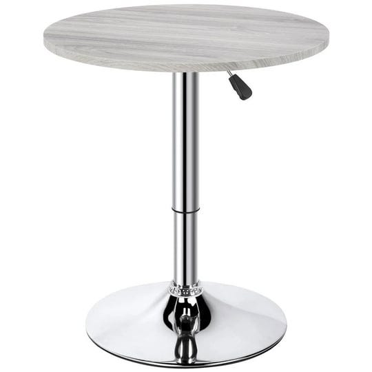 yaheetech-adjustable-pub-round-table-counter-height-bistro-table-w-360-swivel-mdf-tabletop-gray-1