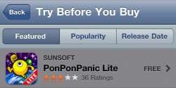 Try Before You Buy in de Amerikaanse App Store