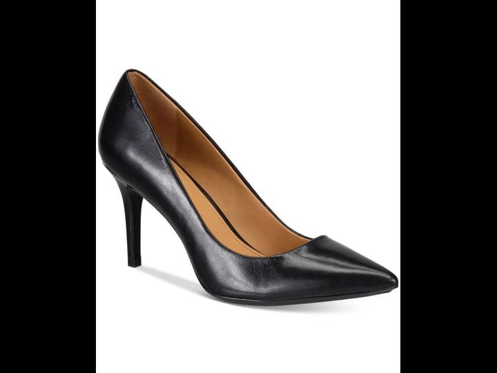 calvin-klein-gayle-leather-pointed-toe-work-pumps-womens-8m-black-1