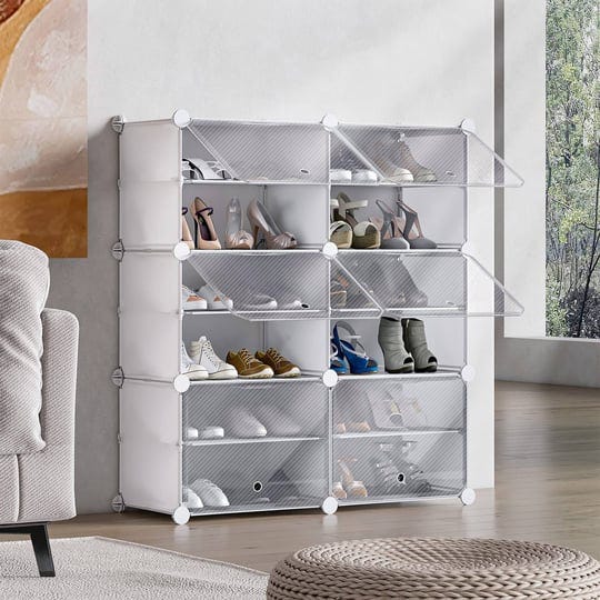 unzipe-shoe-rack-for-entryway-6-cube-12-tier-shoe-storage-cabinet-24-pairs-plastic-freestanding-shoe-1