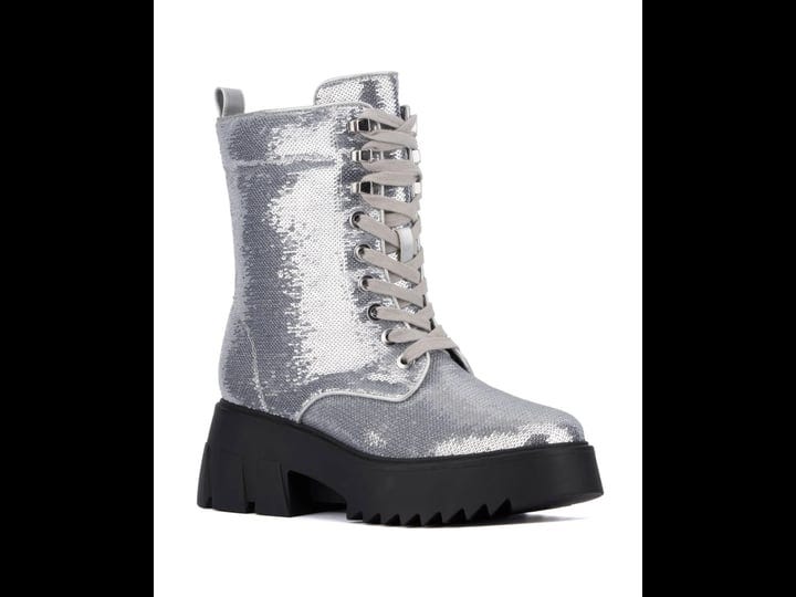 womens-fashion-to-figure-odessa-sequin-combat-booties-in-silver-wide-size-11
