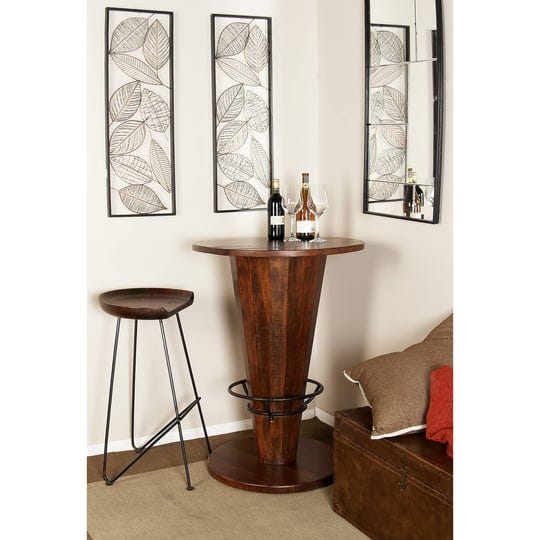 brown-wood-bar-height-dining-table-with-foot-rest-1