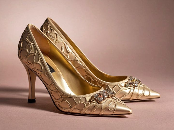 Gold-Evening-Shoes-Low-Heel-3