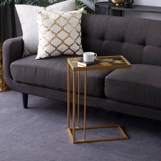 litton-lane-gold-contemporary-metal-accent-table-1