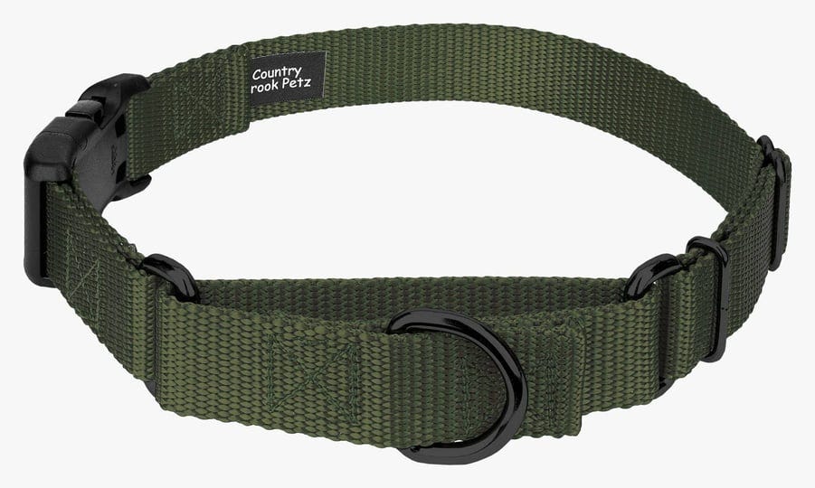 country-brook-petz-dark-olive-drab-heavyduty-nylon-martingale-with-deluxe-buckle-small-size-small-3--1