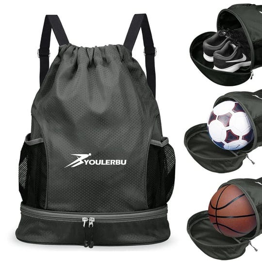 youlerbu-dry-wet-drawstring-backpack-bag-with-shoe-compartment-sackpack-heavy-duty-string-bag-sports-1