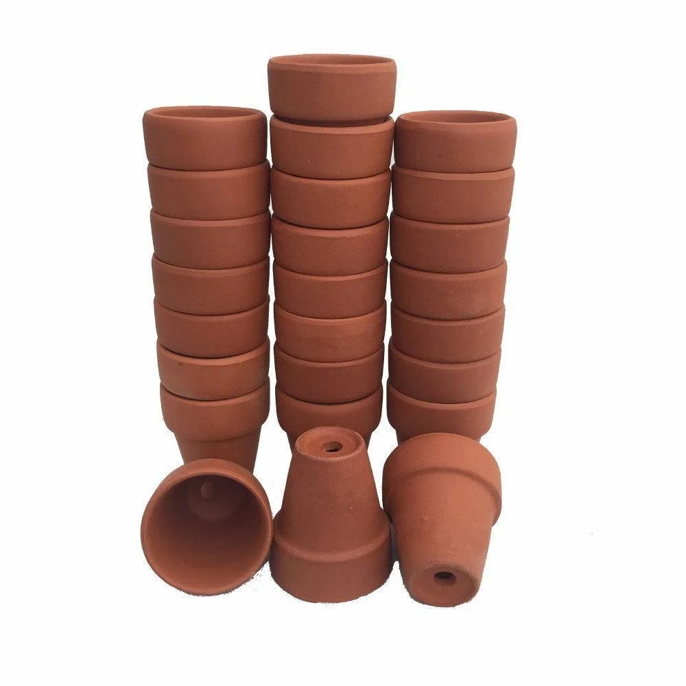 Ultra Mini Terracotta Pots for Plants and Crafts | Image