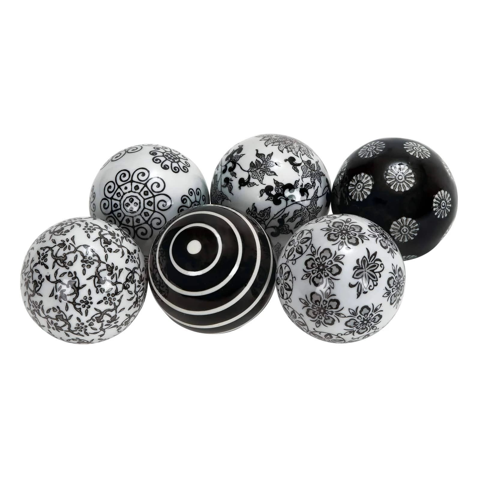 Ceramic Decorative Balls for Bowls - Set of 6 | Image