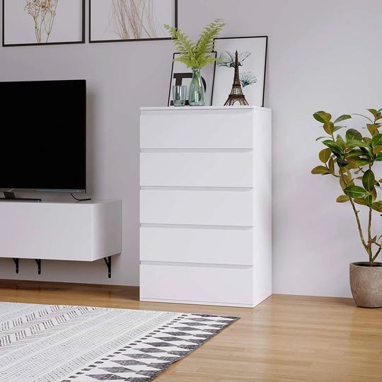 homfa-5-drawer-white-dresser-modern-storage-cabinet-for-bedroom-white-chest-of-drawers-wood-organize-1