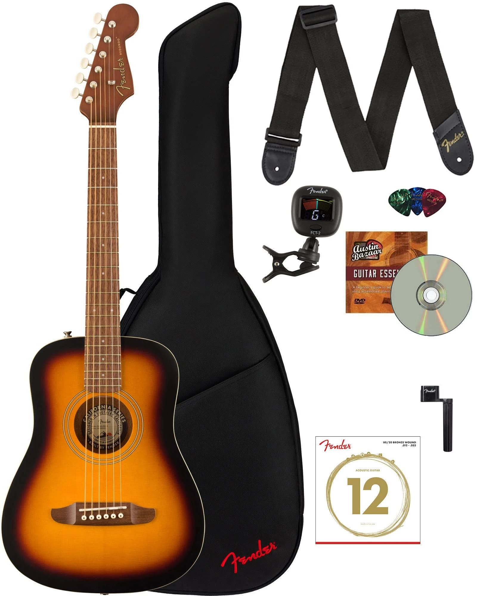 Fender Redondo Mini Acoustic Guitar - Compact and Beautiful | Image