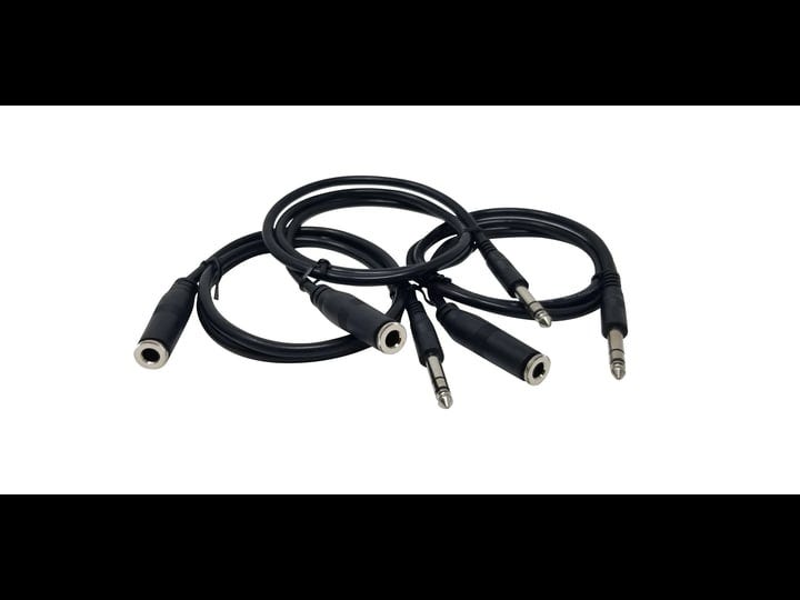 your-cable-store-3-pack-3-foot-1-4-inch-stereo-headphone-extension-cables-1