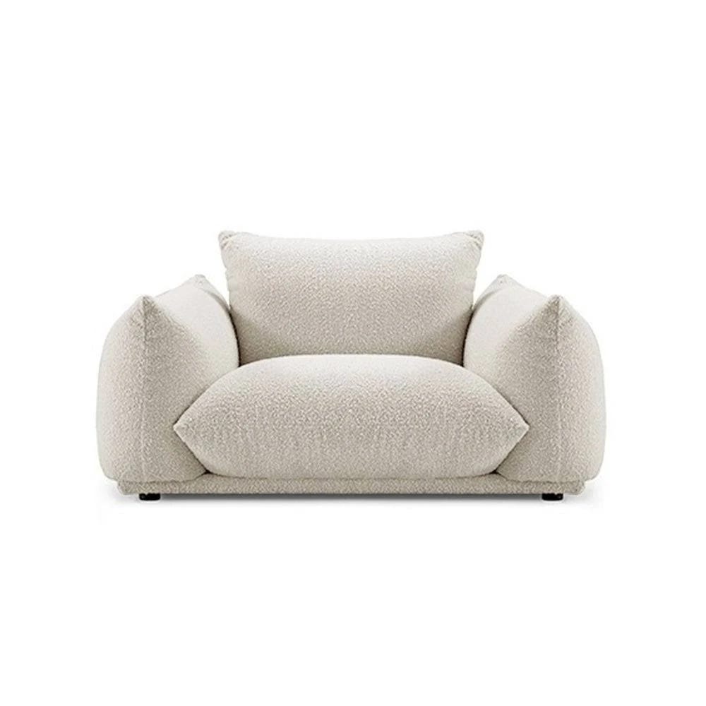 Stylish Woolen Sofa Chair with Pillow | Image