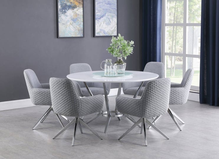 coaster-abby-round-dining-table-with-lazy-susan-white-and-chrome-1