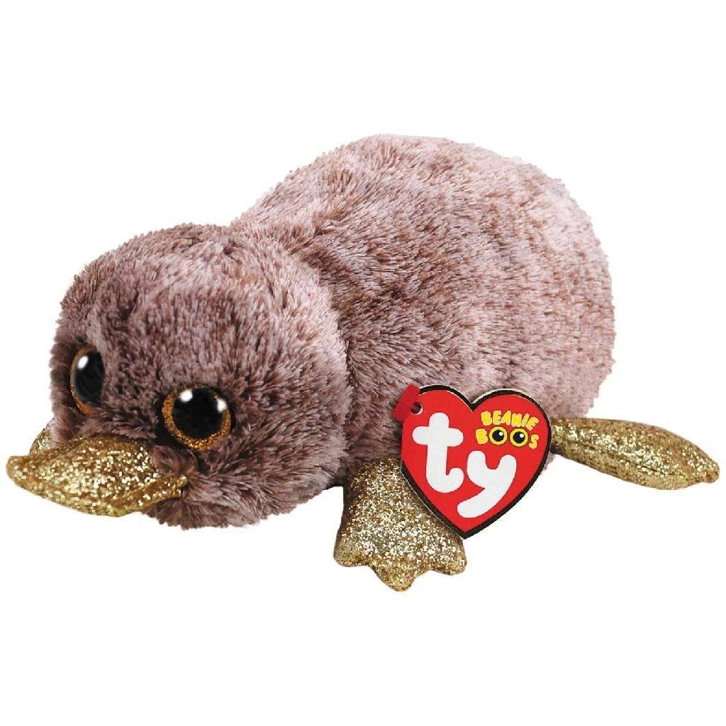 Ty Brown Platypus Beanie Boo - Cozy & Sparkly Beanie Toy | Image