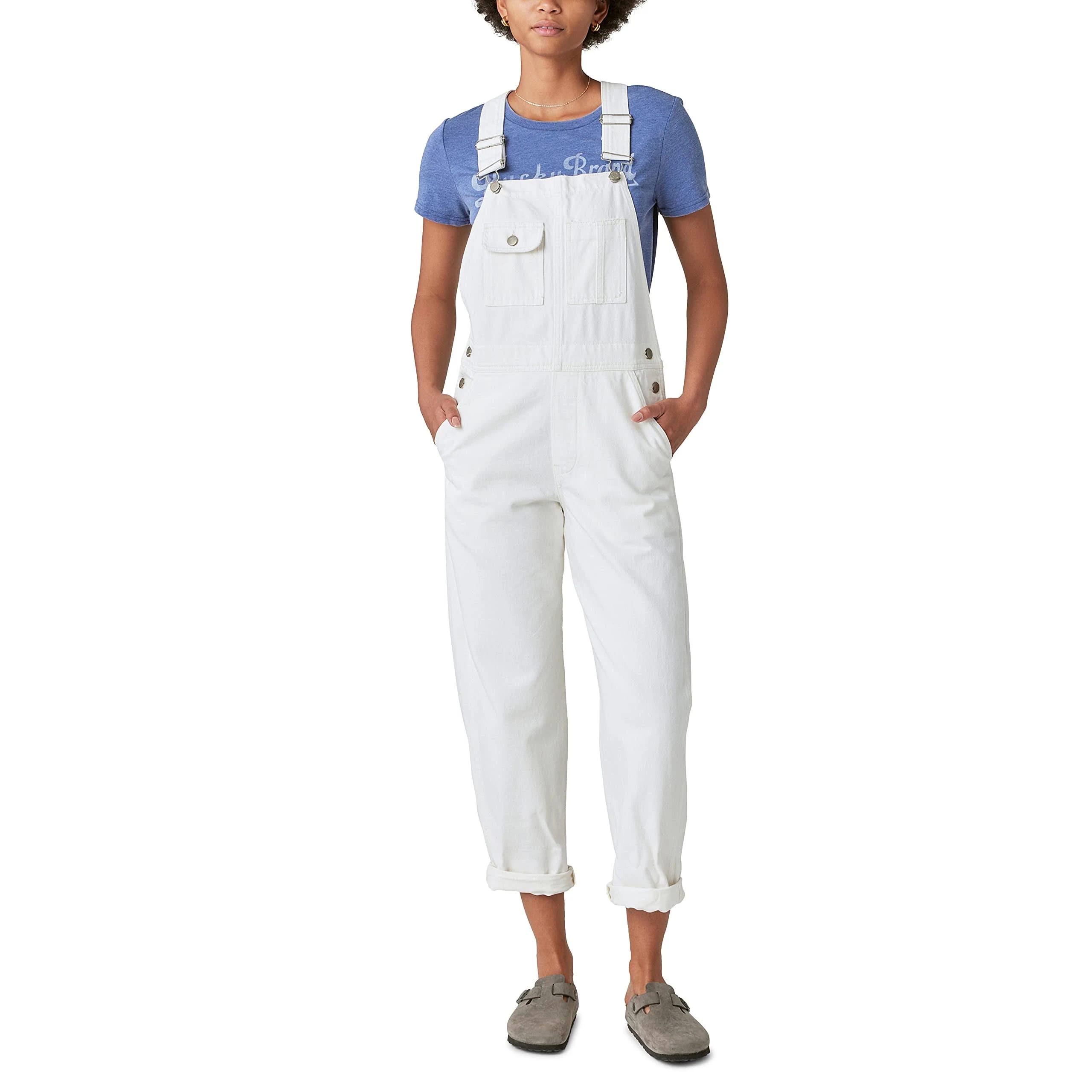 Lucky Brand Denim Spring White Overalls for Women | Image