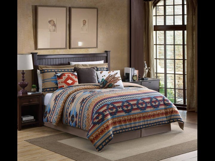 chezmoi-collection-wyoming-7-piece-southwestern-multi-color-geometric-printed-comforter-set-size-cal-1