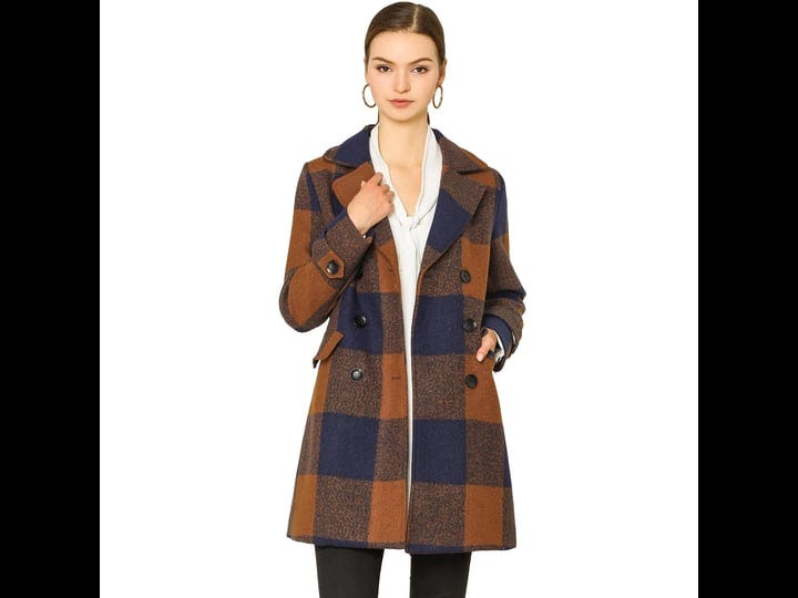 unique-bargains-womens-notched-lapel-double-breasted-plaids-coat-brown-1