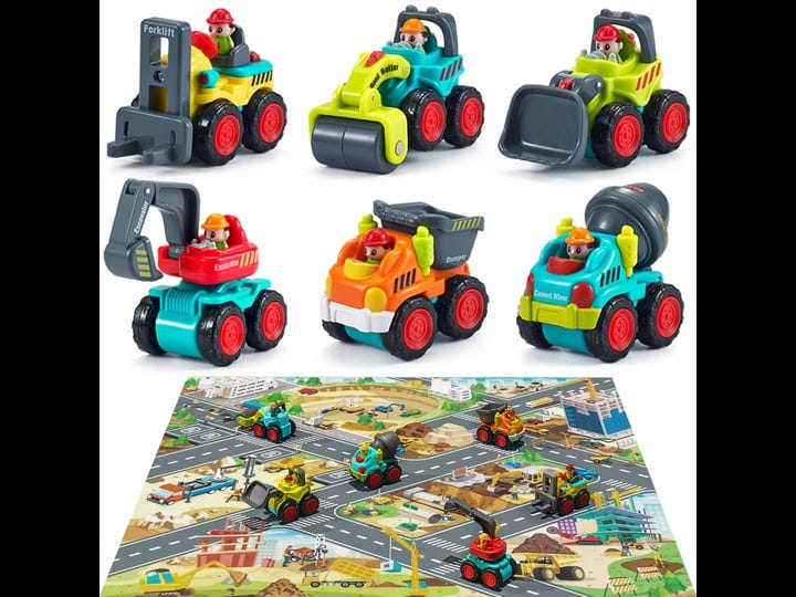 iplay-ilearn-toddler-construction-toy-trucks-baby-mini-push-go-cars-w-playmat-kid-pocket-constructio-1