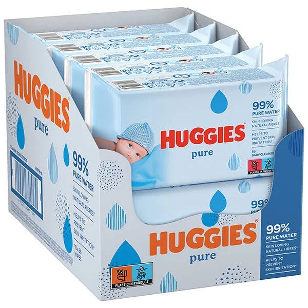Gentle Huggies Pure Baby Wipes for a Natural Cleanse | Image
