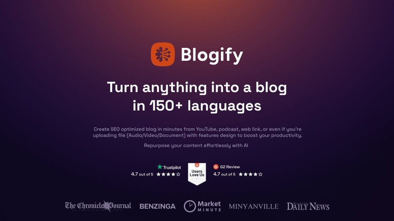 How to Website Url into a Blog With Blogify?  