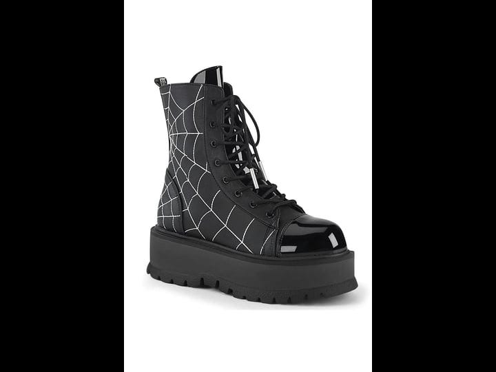 demonia-slacker-88-black-vegan-patent-leather-ankle-boots-11-black-1