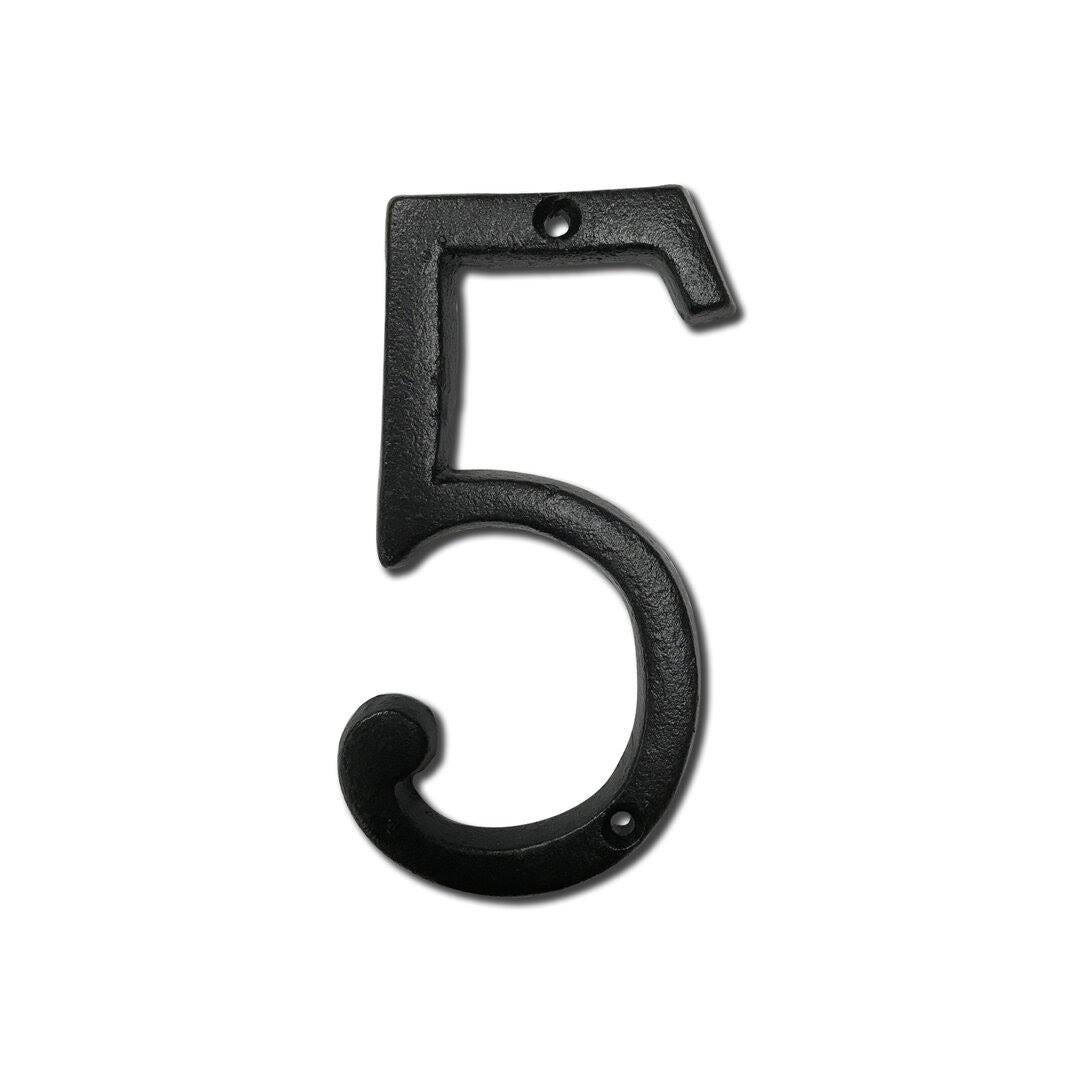 Roman Cast Iron Mailbox Numbers for Outdoor Use - Maximum Rust Protection | Image