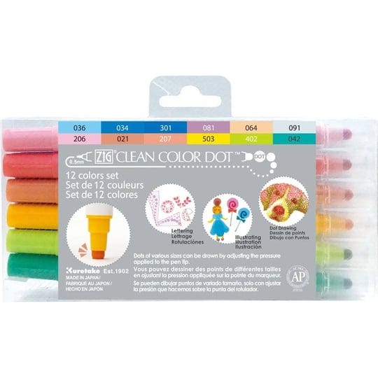 kuretake-zig-clean-color-dot-dual-tip-markers-12-pkg-assorted-colors-1