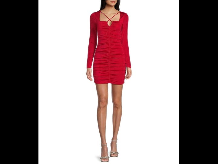 bcx-womens-juniors-knit-ruched-bodycon-dress-red-s-1